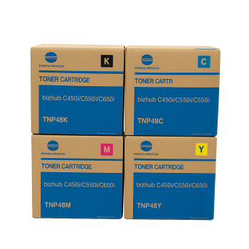 Konica Minolta / Develop Multipack ( 4 Couleurs) TNP 48K / 48C / 48M / 48Y