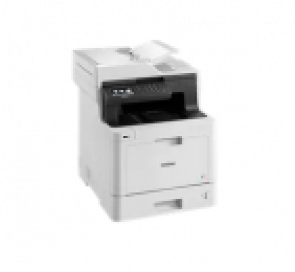 DCP-L8410CDW Appareil multifonction laser couleur professionnel 3-en-1 WLAN avec duplex - L'image montre l'appareil avec accessoires optionnels*